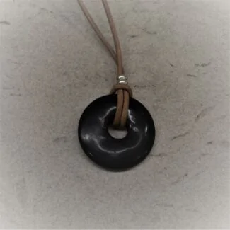 Shungite donut pendant