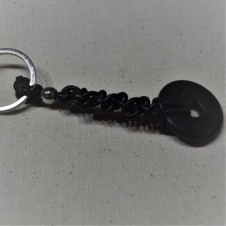 Shungite donut keychain