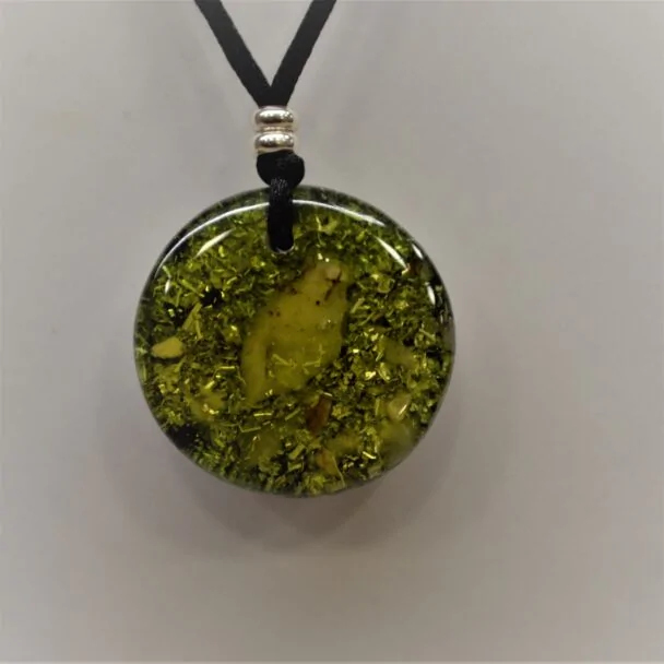 Pistachio Green Pendant Orgonite