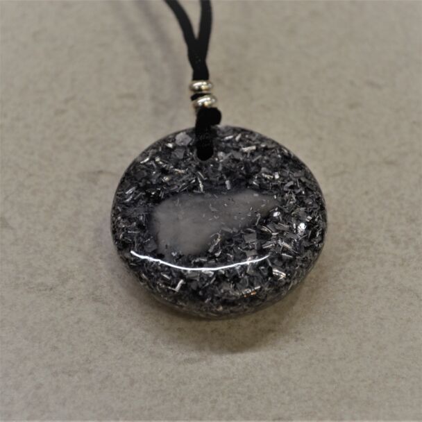 Orgonite pendant grey