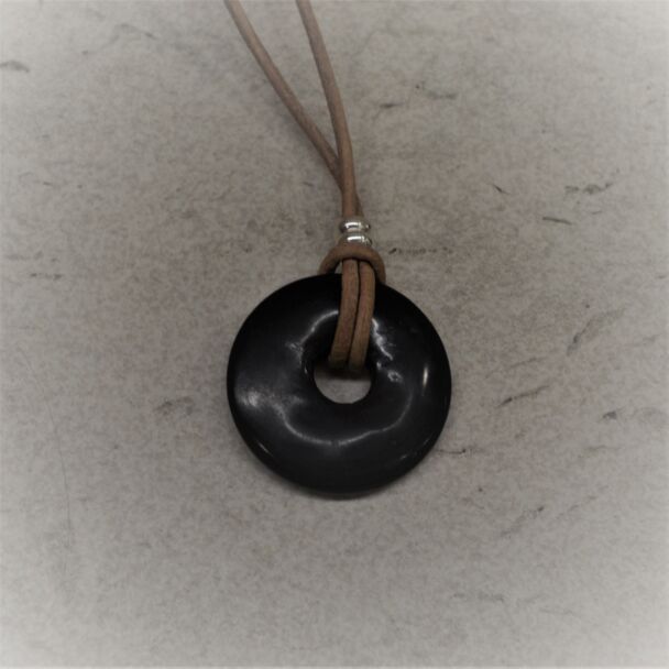 Shungite donut pendant